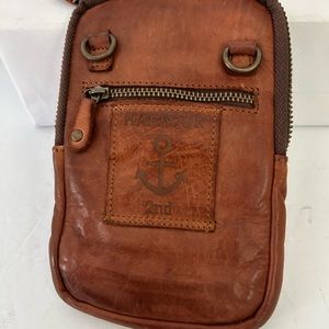 Harbour 2nd Benita  brown leather crossbody.